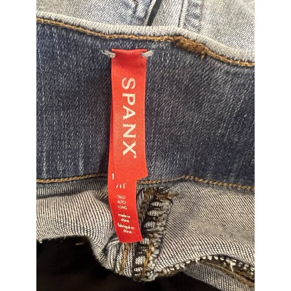 Spanx Skinny Jean-light Vintage Wash Sz 1X Tall - Picture 10 of 14
